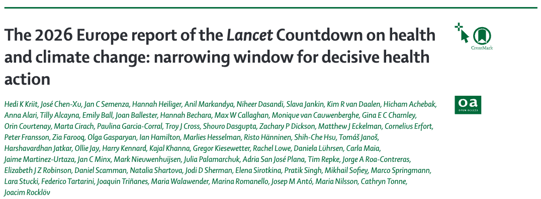 Lancet Countdown 2026 Report