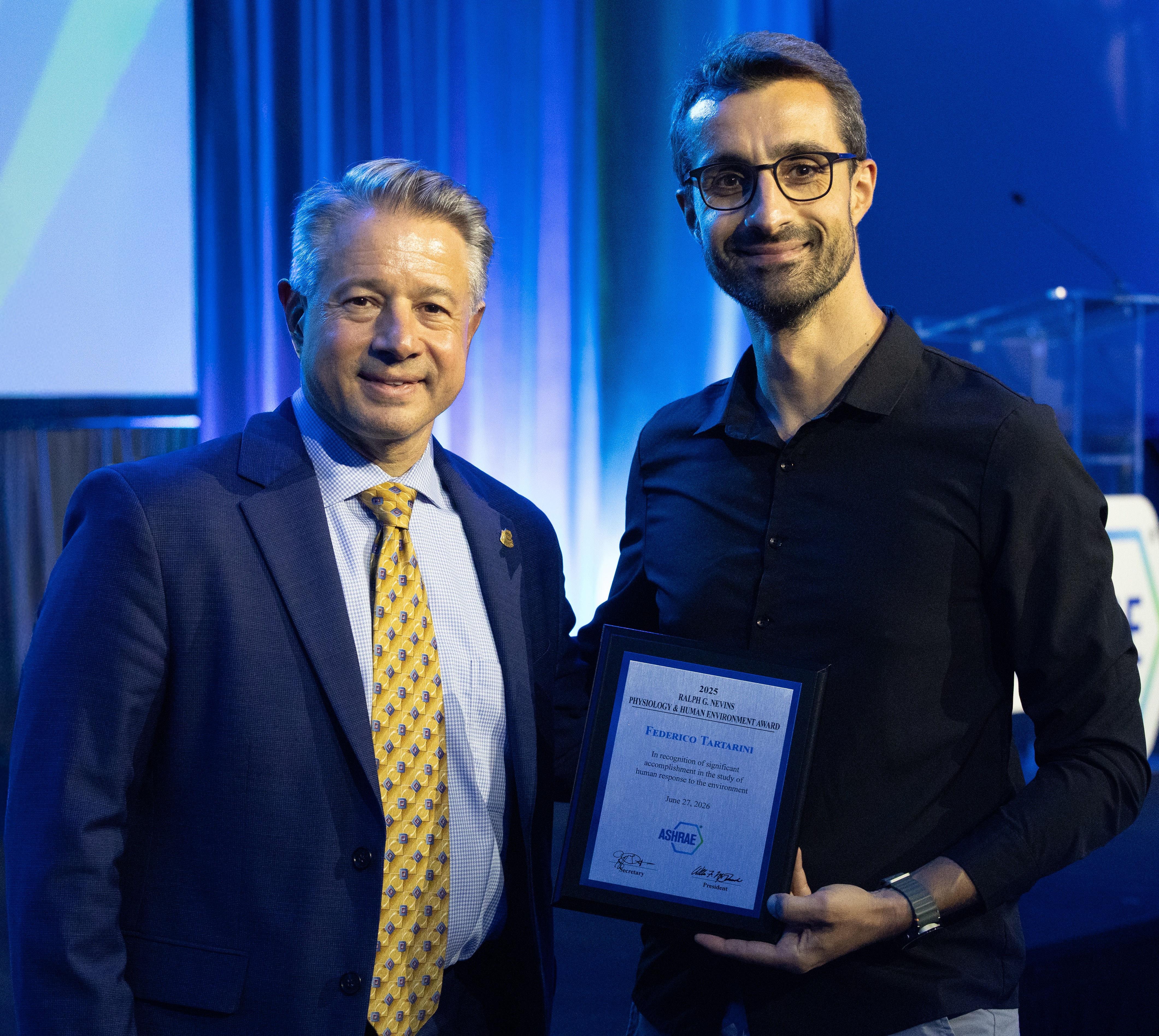 Receiving the Ralph G. Nevins Award